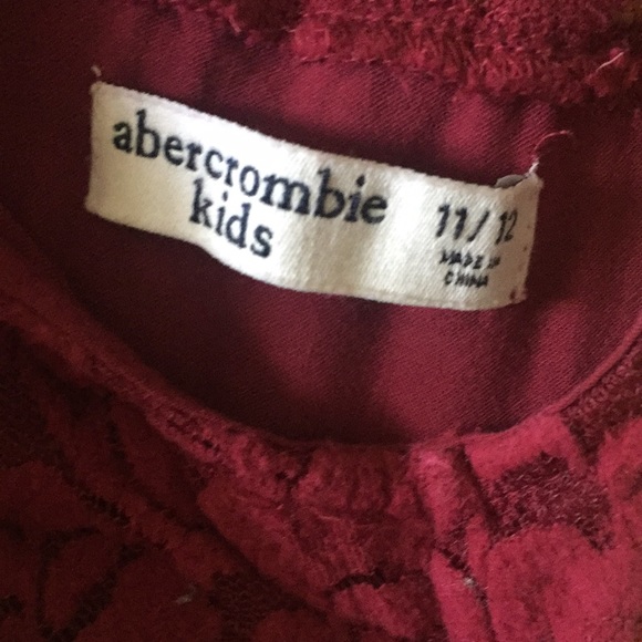 Red rose Abercrombie Kids dress - Picture 2 of 4